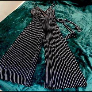 Black W White Strips Jumper